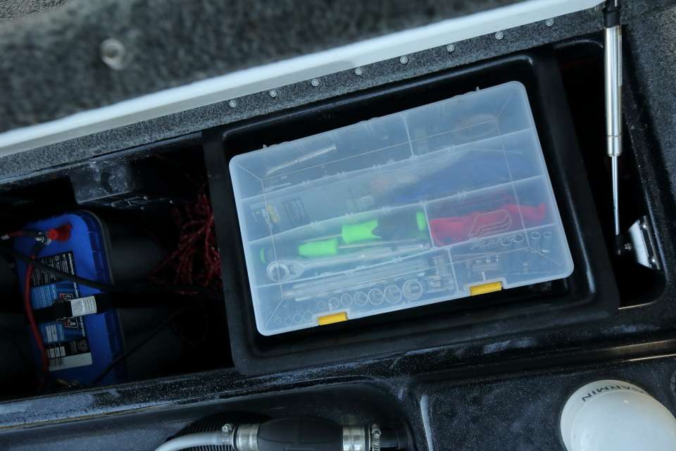 Lane keeps a full took kit in his battery box. 