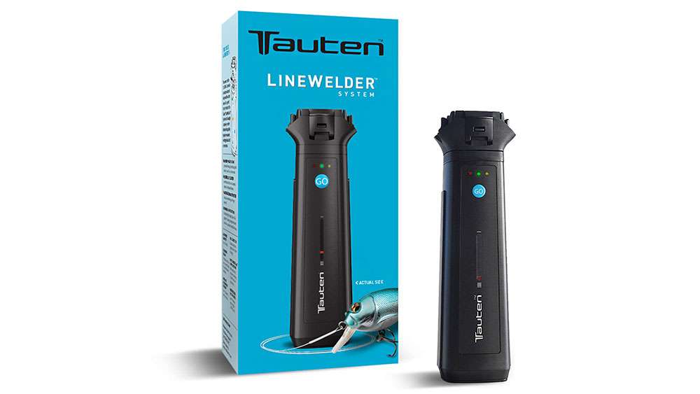 <p>
<p>
The Tauten LineWelder</p>

<p>The Tauten LineWelder is a compact, hand held, USB-chargeable device that joins fishing line with a molded-in-place polymer sleeve, using technology developed for surgeons to eliminate knots that can fail. The weld forms a perfect connection to a lure or hook, or when connecting two lines together (including braid to fluorocarbon), and is at least as strong as the line.</p> 
<p>The LineWelder works with all popular line types and sizes. The unit is water-resistant and floats. Its lithium-ion battery delivers more than 100 welds per full charge, and it comes with welding head, AC and USB chargers, and 3 welding cartridges. MSRP $189.95. 
