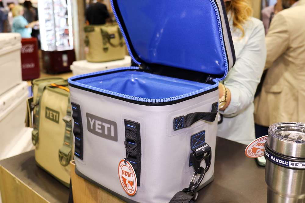 <h4>Best of Show - Fishing Accessories</h4>
<p><i>Yeti</i><br>
<b>Hopper Flip</b><br>
<p>Like the original Hopper, the Hopper Flip will keep ice for days and can withstand serious abuse in the field â itâs game for full days in the tree stand or early mornings in the duck boat. Itâs wide-mouth opening and leakproof HydroLokTM Zipper make for easy loading and access to your food and drinks without sacrificing on durability. Plus, its compact body allows for ultimate portability, never slowing you down while hunting, kayaking, or spending time in the field.</p>