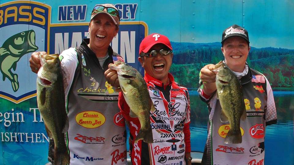 Povisil, Shimizu and Mills show that after their dink they did catch some nice fish. Two more and they might have contended for the title.