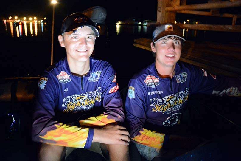 Zach Vielhauer and Remington Wagner, of Kickback High School in Kansas, are 13th place with 28-9.