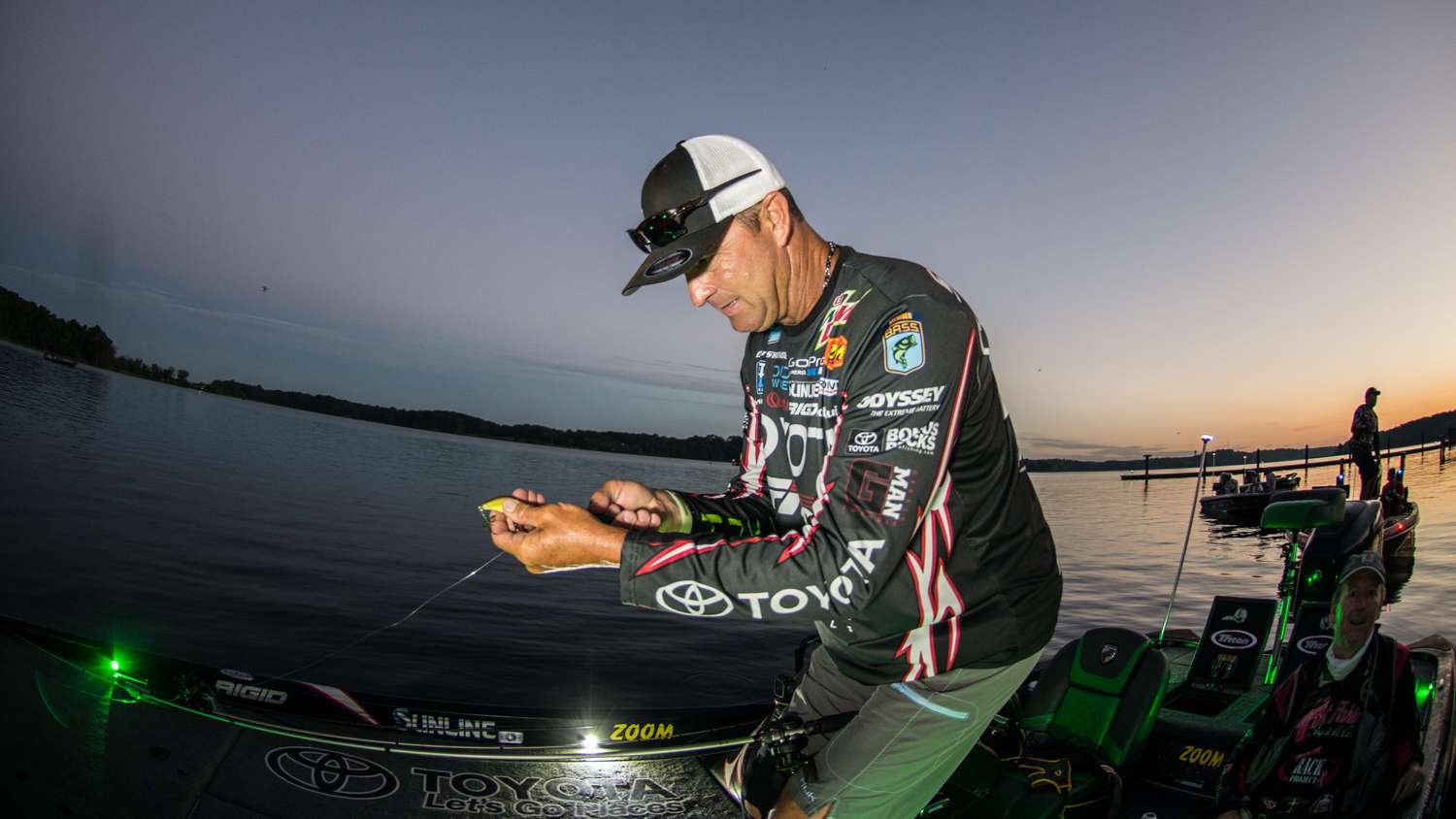 Gerald Swindle, the G-Man, and our current Toyota Angler Of the Year leader, sits in 8th place here at the Potomac River. 