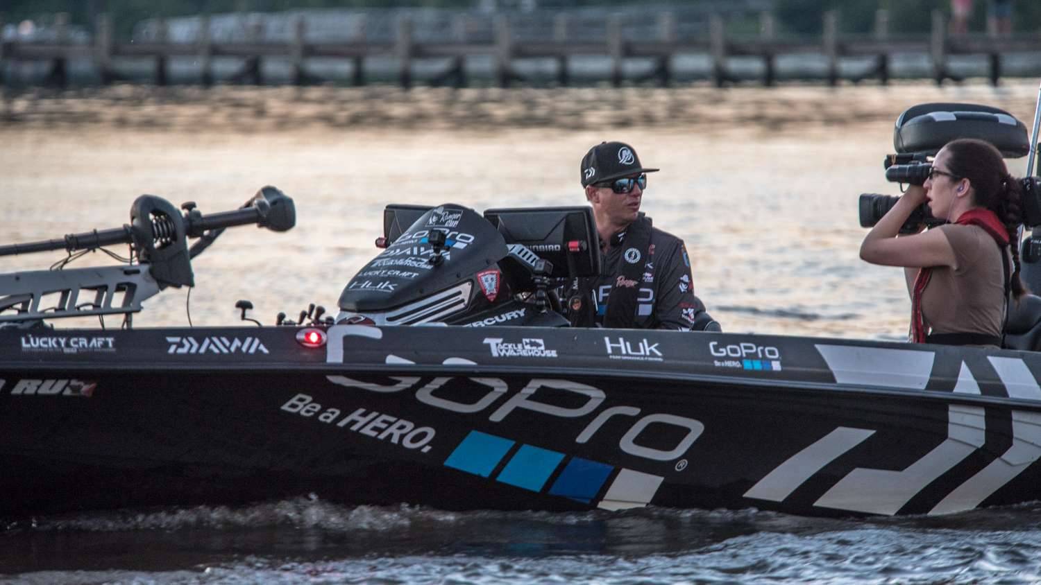 Brent Ehrler also has a Bassmaster LIVE camera in the boat with him. 