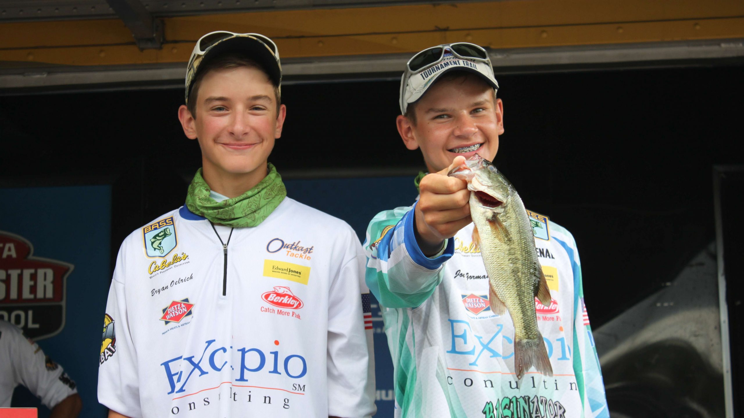Joseph Gorman and Bryan Oelrich of Minnesota caught an 11-ounce bass that has them in a tie for 25th place.