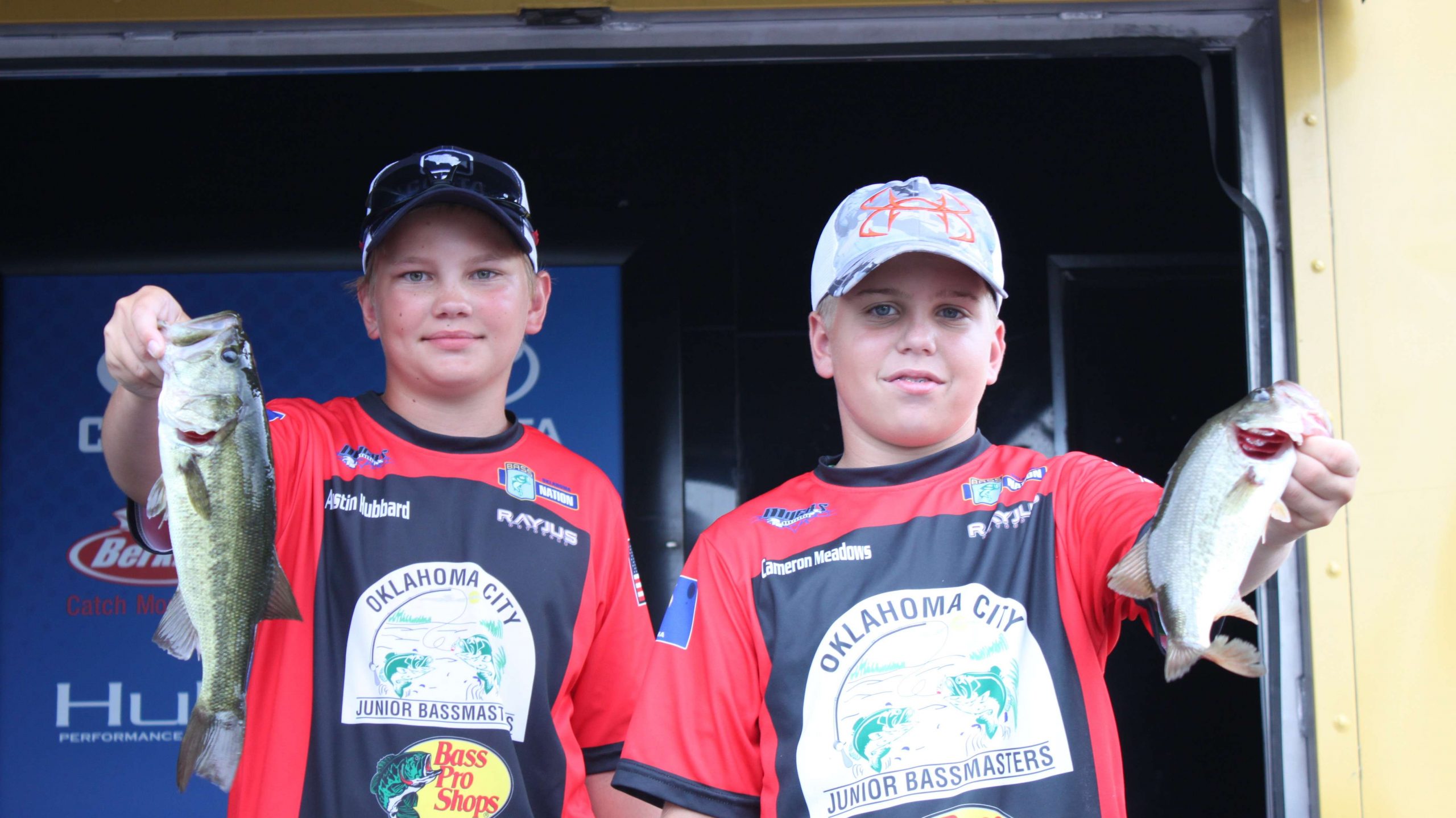 Team Oklahomaâs Austin Hubbard and Cameron Meadows are in 19th place with two fish for 2-3.