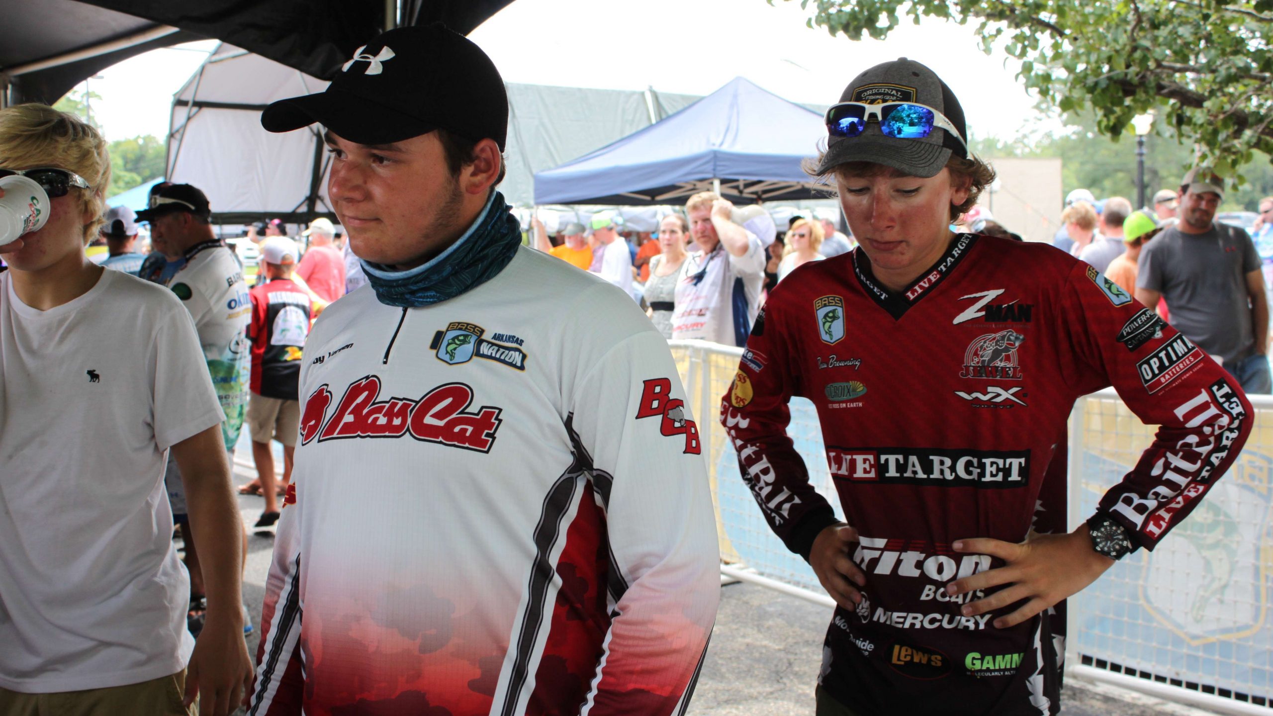Vereen and Beau Browning of Team Arkansas had a nice bag on Wednesday, but would it be enough to win a title? They seemed a little bit pensive backstage.