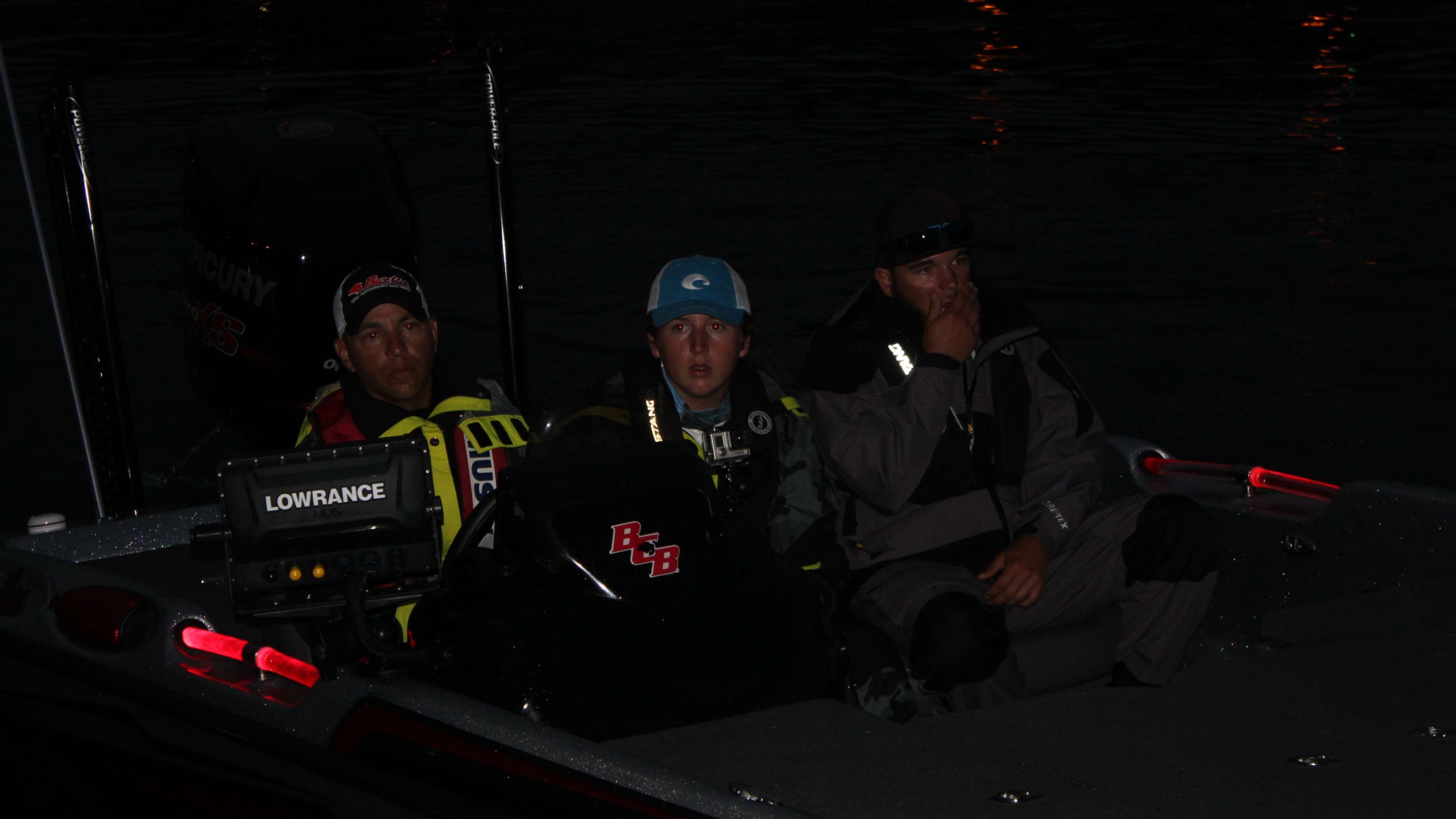 The No. 1 boat in the Costa Bassmaster High School National Championship followed right behind the eight college anglers. The defending champions from last year's tourney are Justin Watts and Alex Heintze of Louisiana.
