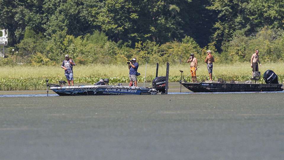J-Proz gained some spectators who took a break from trying to catch snakeheads to watch him.