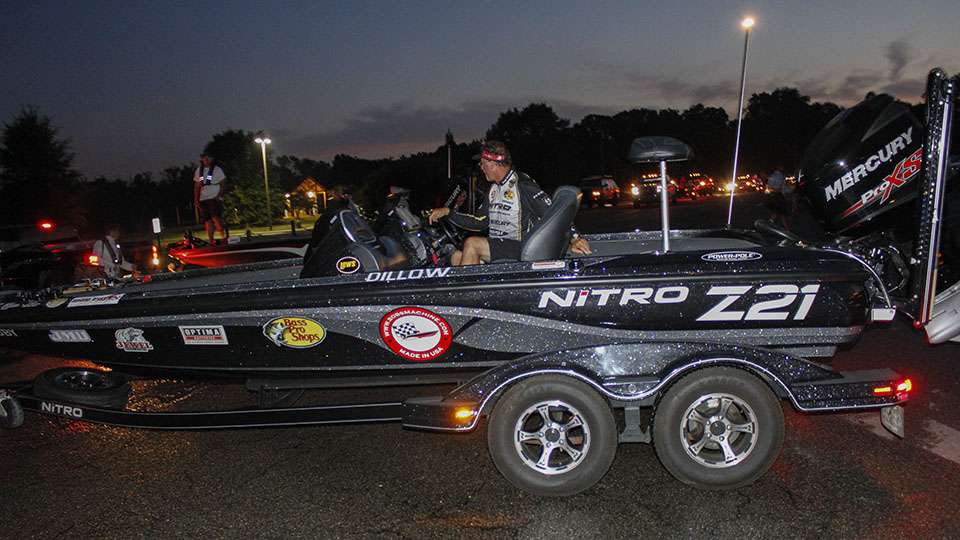 Day 1 leader Chris Dillow gets ready to head back on the James River and hopes to win once again. He took the title here last year as well.