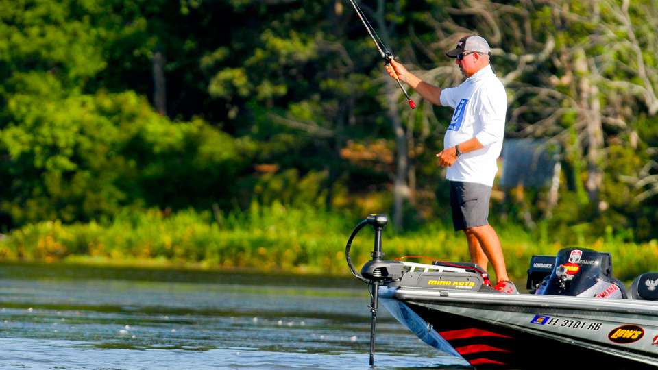 When we caught up with Randall Tharp he had his flipping stick out...