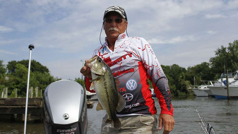 Francis Martin took the Day 2 lead on the co-angler side with 18-3 for two days.