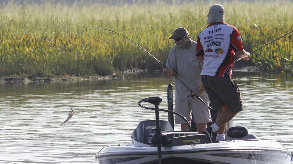 Co-angler Jack Pollio would catch a non-keeper, actually multiple throughout the morning.
