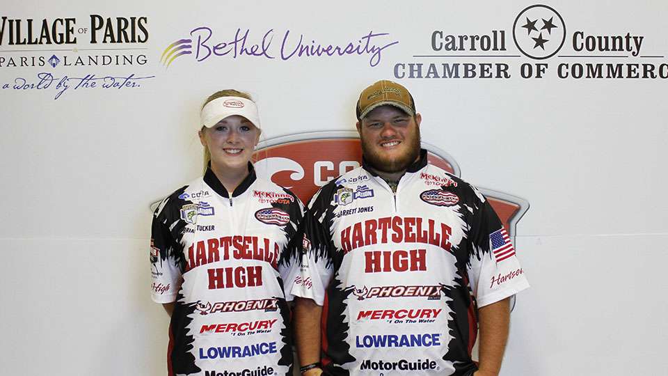 Brianna Tucker - Garrett Jones<BR>Alabama<br>Hartselle High Fishing Team 
