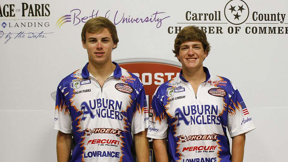 Lucas Lindsay and Logan Parks<BR>Alabama<BR>Auburn Anglers