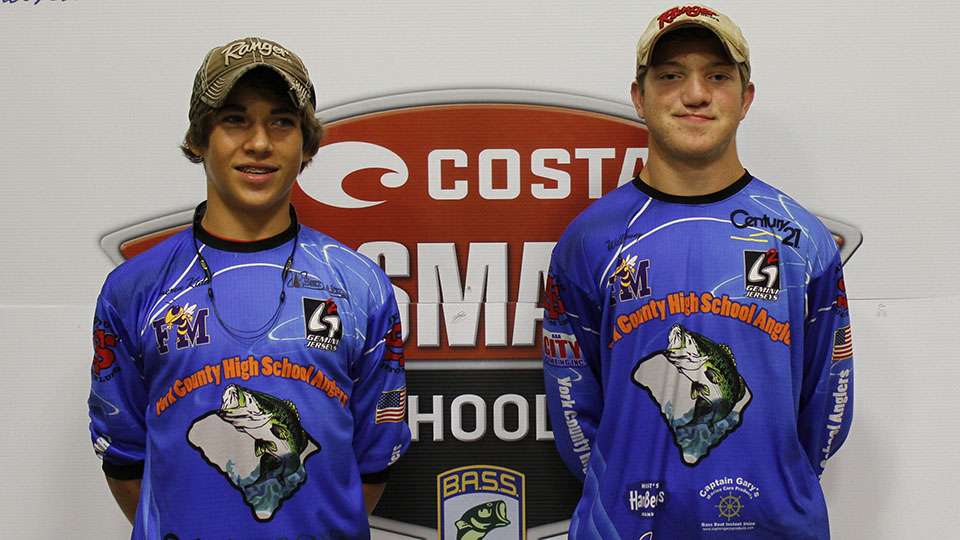 Will Dewey and Cameron Kidd<BR>South Carolina<BR>York County High School Anglers