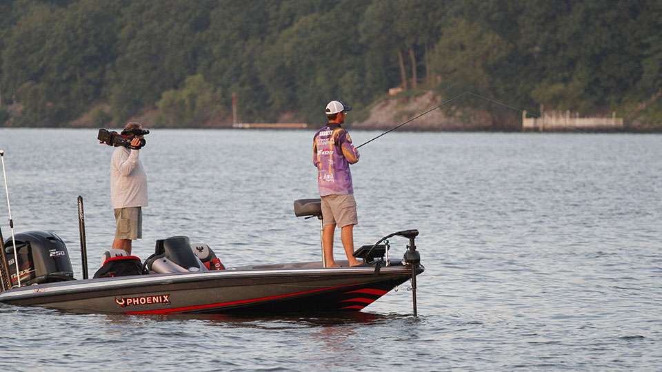 He slowly worked around his area and he had made it back near the sweet spot when...