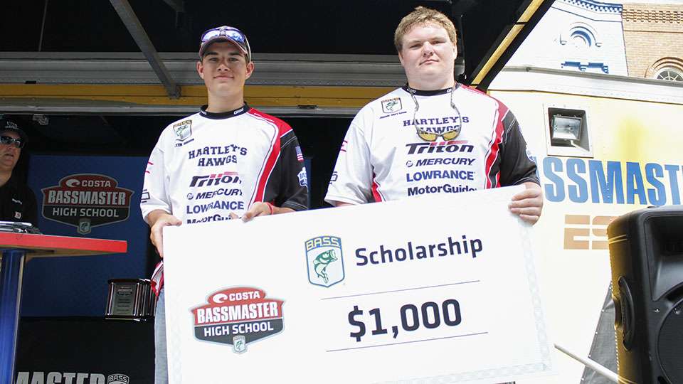 The Hartley Hawgs also get $1,000 of scholarship money.