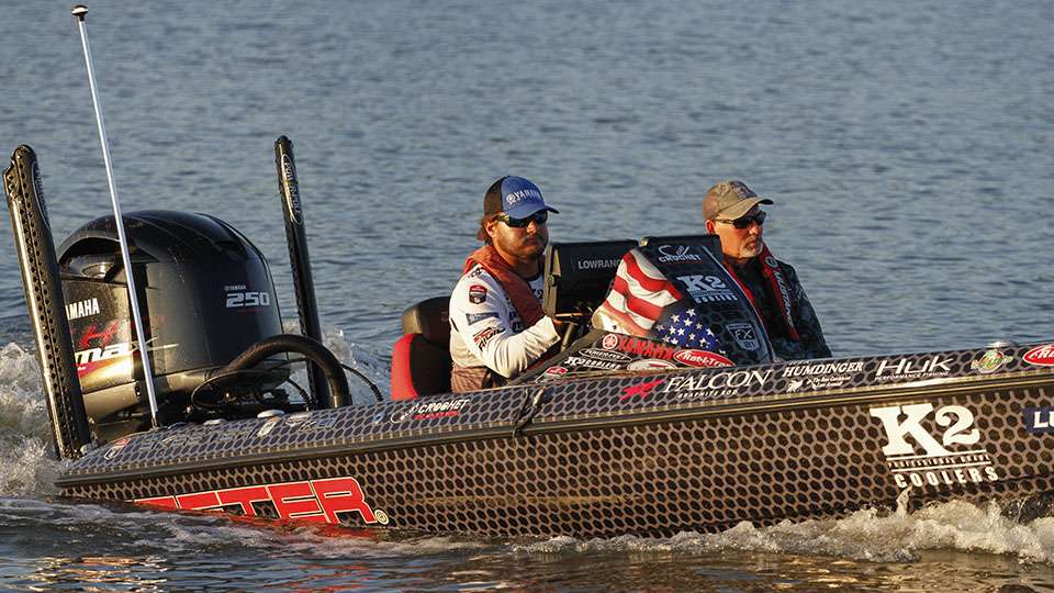 Cliff Crochet and a few other anglers weren't far behind as they started in the same creek early on Day 2.