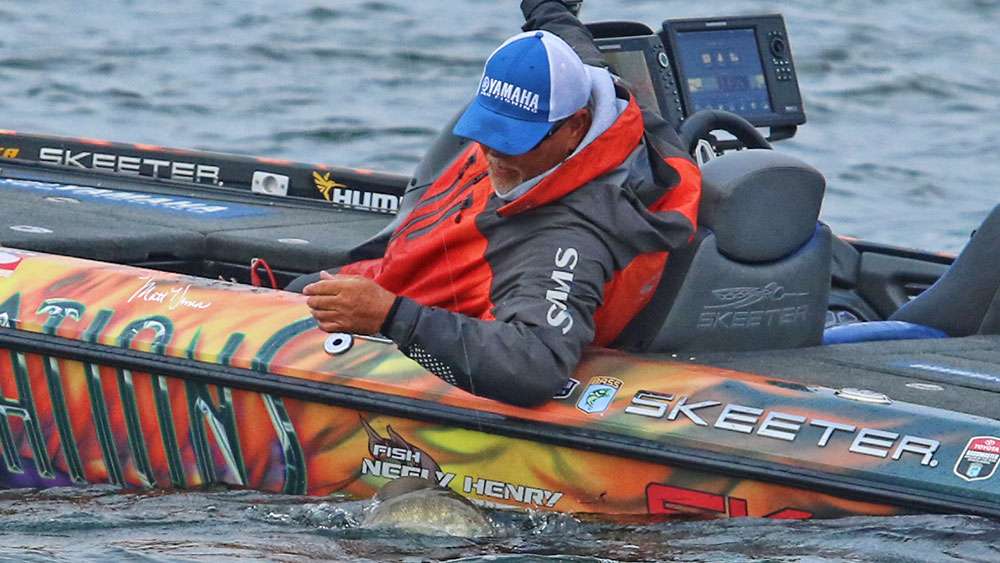 While both were catching quality smallmouth, Herren had the inside track on the