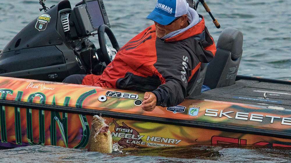 There were times when he would be catching them on back-to-back casts.