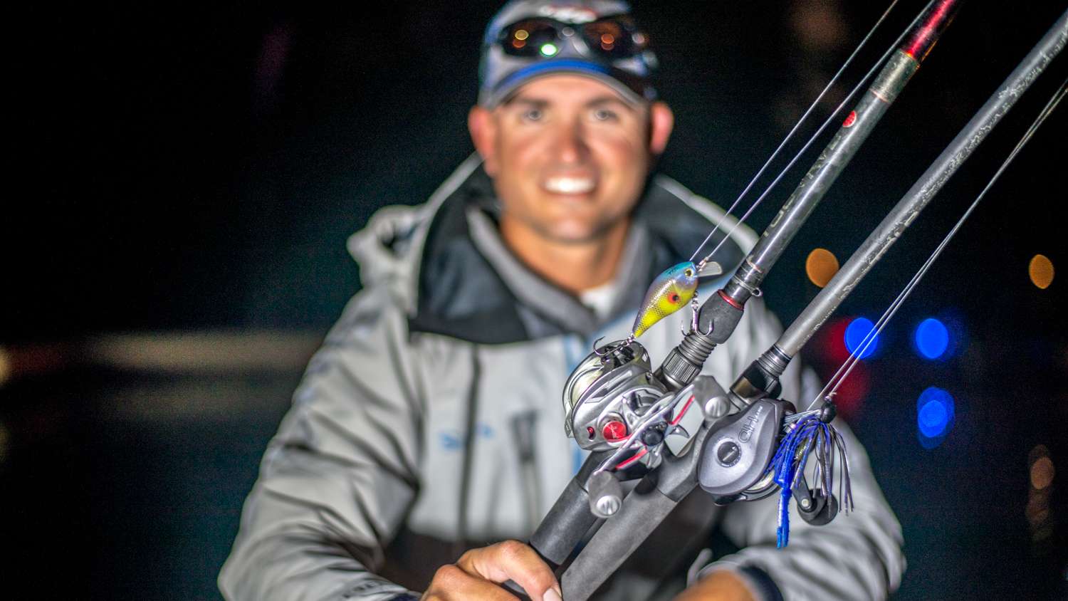 <b>Casey Ashley</b><br>
Casey Ashley finished 10th place after leading on Day 1. âI had a good area but with all the rain there was eventually too much current,â said the 2015 Bassmaster Classic champion. Initially, he caught bass behind the current breaks of sandy points used by the bass to ambush baitfish in open water. His lure choice was a blue/chartreuse Livingston Lures Howeller Dream Master SQ, a square-billed crankbait. When the action slowed in the post-frontal conditions he switched to a Zoom Bait Co. Z-Craw Jr., alternating between Black Light and Black Sapphire colors. He Texas-rigged the bait to a 3/0 Mustad UltraPoint Flippinâ Hook with 3/8-ounce worm weight. Edges of mixed aquatic vegetation were lure targets in water up to 2 feet deep.  
