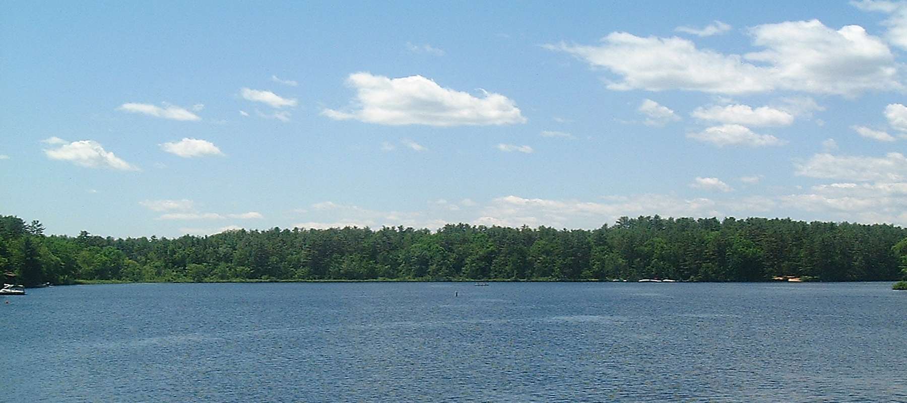 <h4>25. Kezar Lake, Maine </h4><Br>[2,510 acres] Another northeastern picture-book lake, Kezarâs eastern shore faces New Hampshireâs White Mountains while Maineâs forests embrace its western shore. 