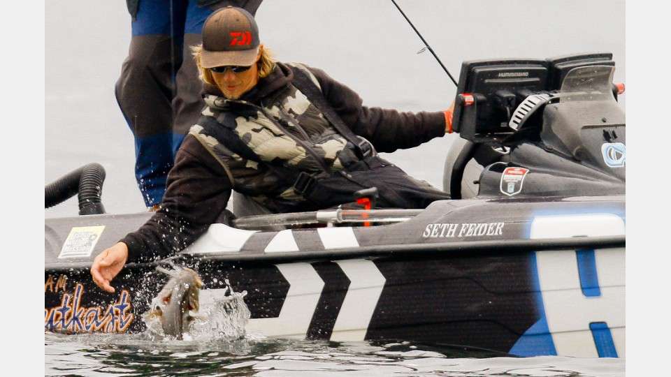 Feider is fishing in his home state and for the second week in a row is fighting for a Classic bid against insurmountable odds. He finished second last week, to barely squeak into this event. Now that heâs here, heâs leading this event in grand style with 50-pounds of smallmouth.