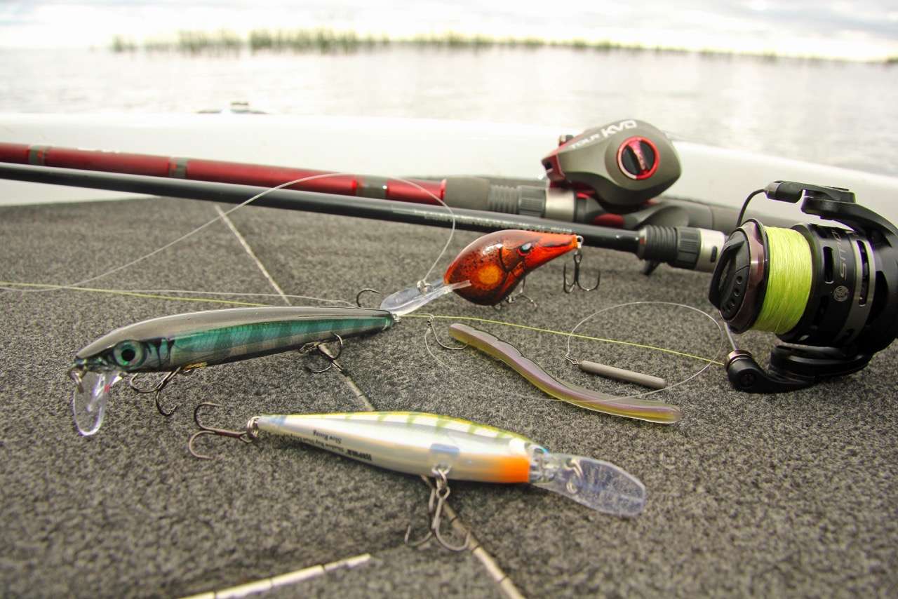 Quinn chose these four lures as great tools for Mille Lacs, where perch and crawfish are such a dominant part of the forage base. âIf fish are on top of the rock reefs, a crawfish colored DT 6 or DT 10 is as good as it gets,â says Quinn. âBut whether fish are 5 feet deep or 25 feet deep, if you put a drop shot in front of their face, theyâll likely bite it.â He says a perch colored jerkbait is a year round staple on Mille Lacs, and a new lure called the BX Waking Minnow is incredible for coaxing bites when conditions get tough.