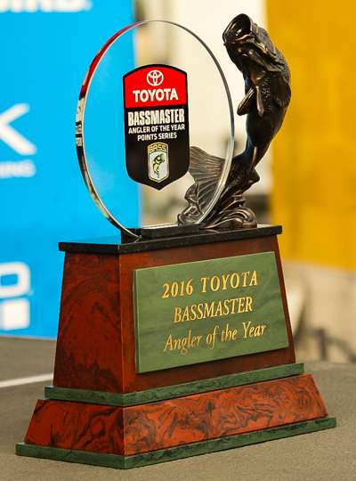 The Angler of the Year hardware!