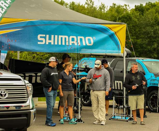 The Shimano booth has all the latest gear and casting demos all weekend.