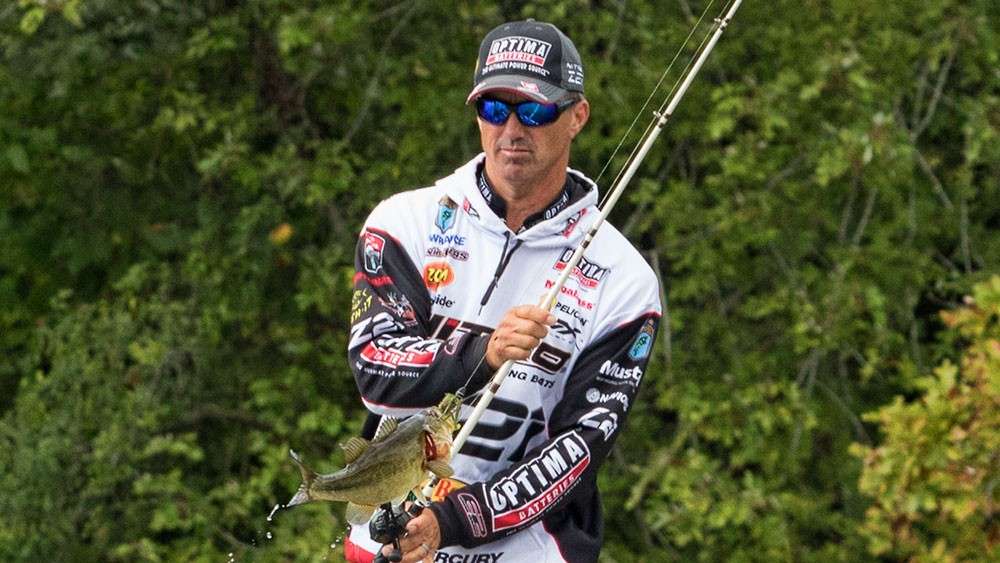 Edwin Evers, 9th place, 708 points. 
<br>Event won in 2016: 2016 GEICO Bassmaster Classic