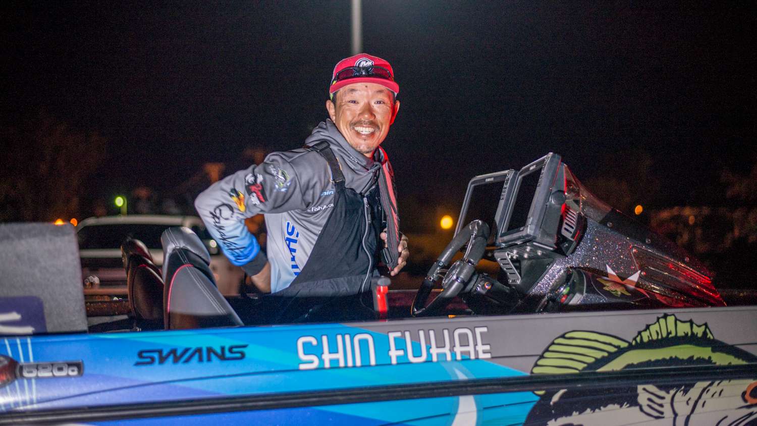 Shin Fukae may be the happiest angler at the Bassmaster Opens. 