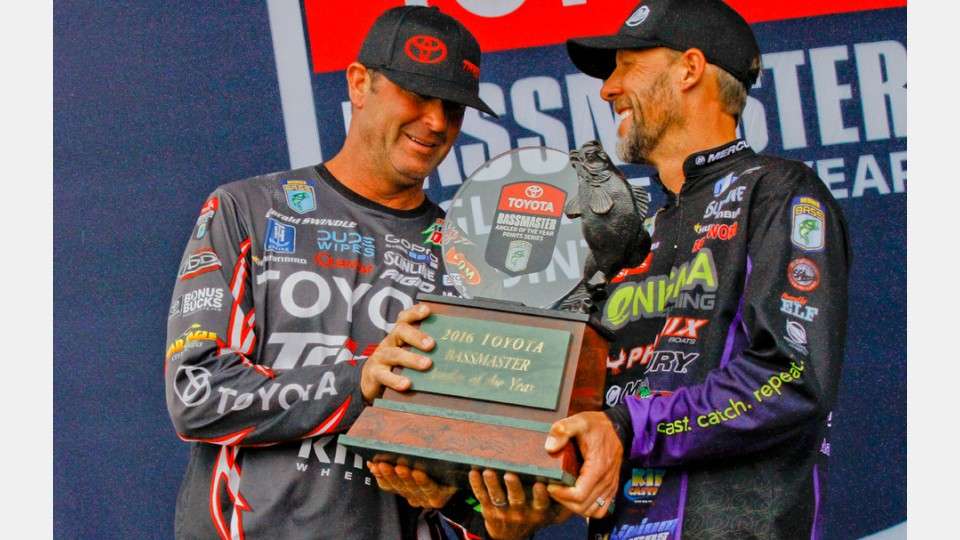 Despite the struggles, Swindle is crowned the 2016 Toyota Bassmaster Angler of the Year.