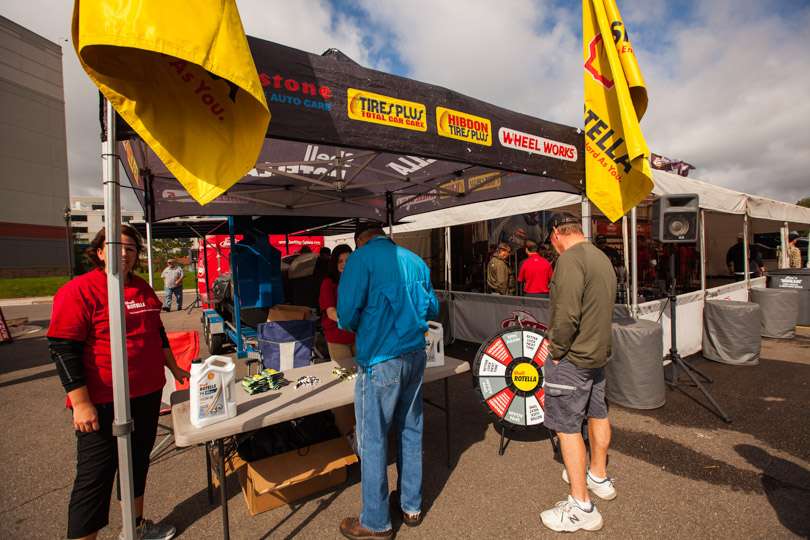 Shell Rotella is offering great handouts to visitors checking out all their great products.