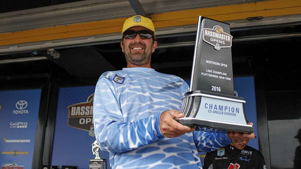 He is the Northern Open #3 co-angler champion. He will take home a nice Nitro-Mercury boat and motor package.