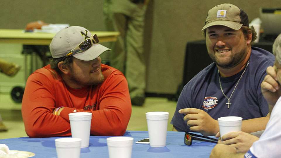 Meanwhile two college teammates, Justin Cooper and Johnny Ledet look to have a fun week here as well. They took the college title on this river system in 2015, but it was a couple pools down in Natchitoches.