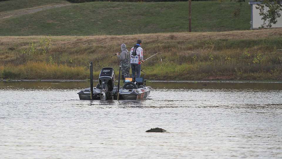 Thursday marked Day 1 of the Bass Pro Shops Bassmaster Central Open on the Red River out of Shreveport-Bossier City, Louisiana.