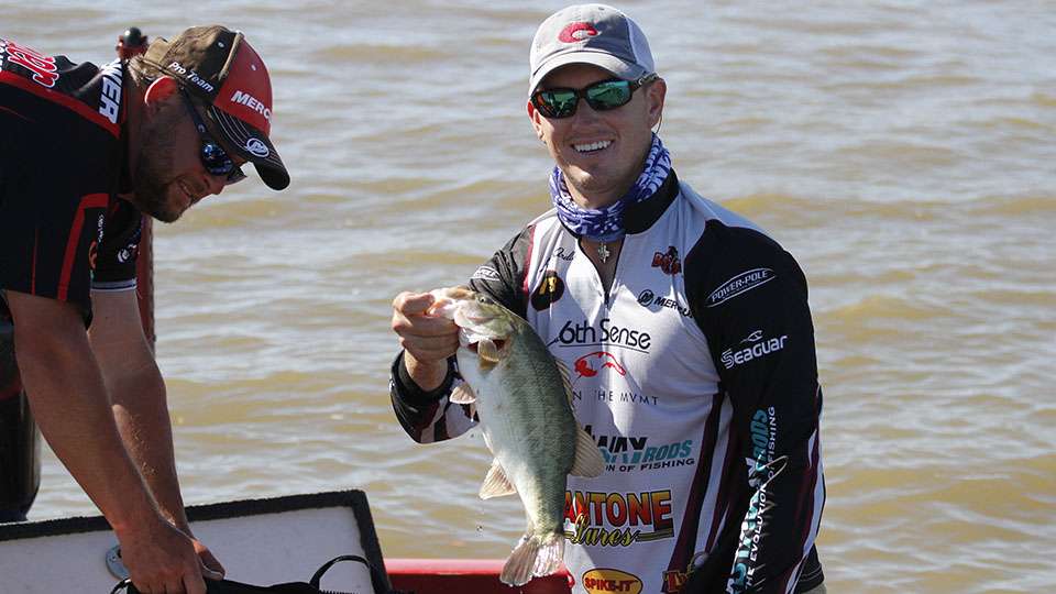 Co-angler Matthew McCardle notched a Top 12 at the Arkansas River and was looking to do the same at the Red River.