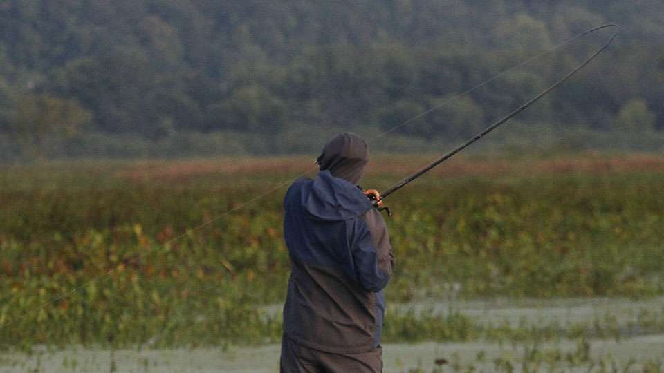 At one point Lee boated 7 or 8 fish on just 10 casts, with the only empty casts being those where he swung and missed a bite.