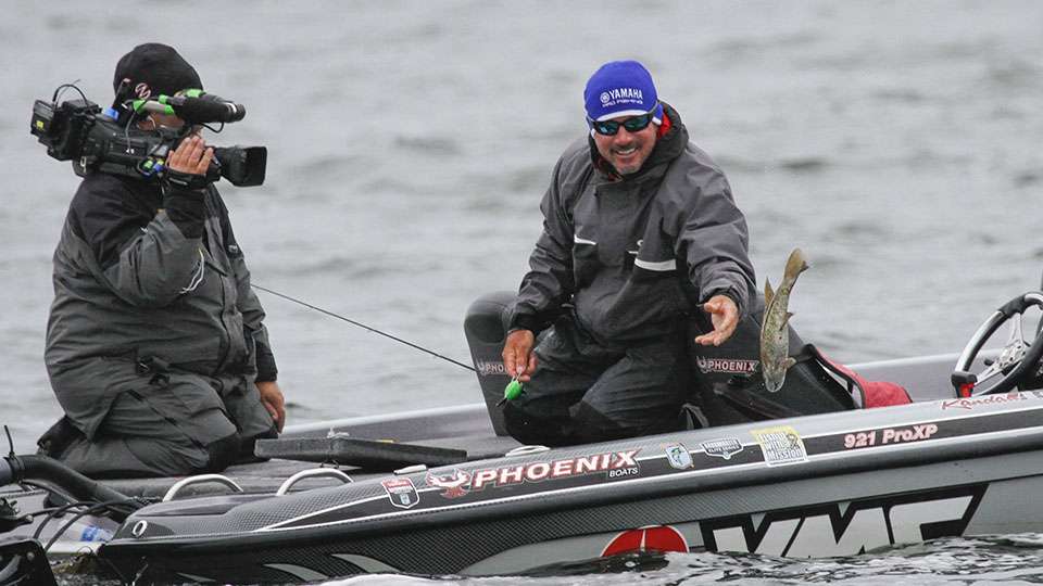 That's a pretty good cull for Tharp. He was eliminated from the Angler of the Year race after the final regular season event, but Tharp is always trying to improve his tournament standing.