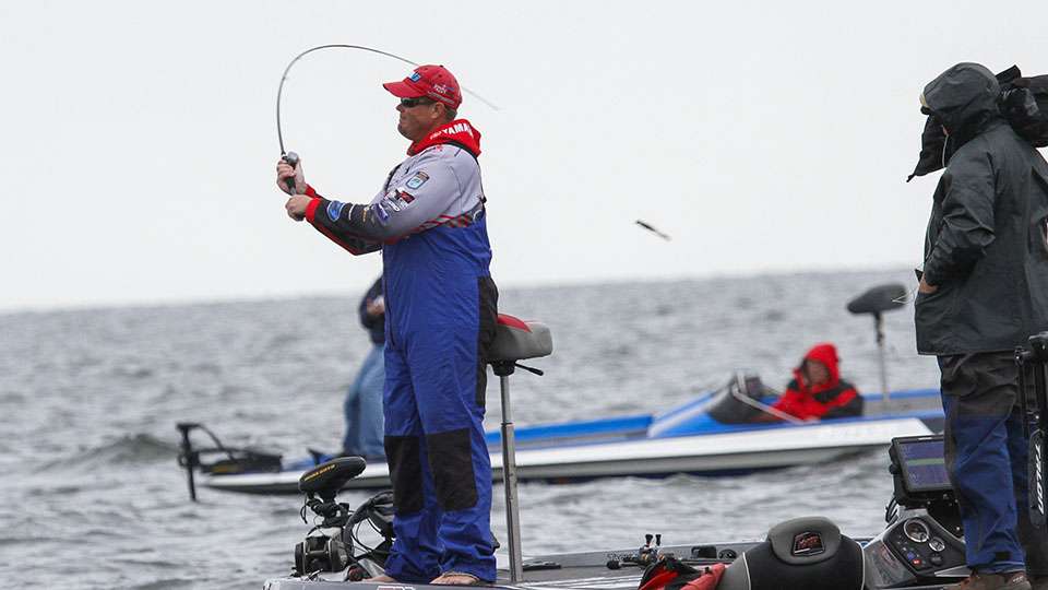 But there was plenty of water for the two of them to share. Mille Lacs offers plenty of real estate to fish.