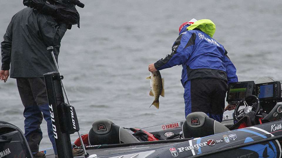 After a slow morning, Combs was looking to turn it around with his biggest of the morning period.