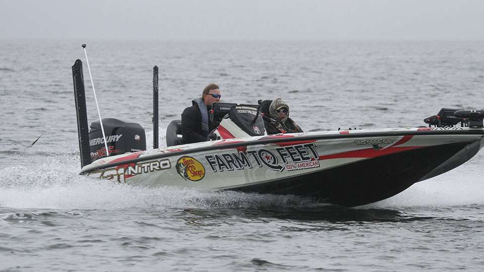 Andy Montgomery fished around Combs on Day 1 and had made a few stops before making an appearance on Day 2.