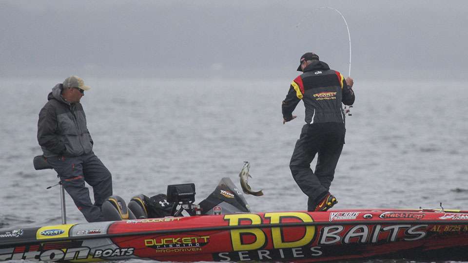 It was a solid fish that would help Duckett some. He was well on his way to close to 20 pounds once again.