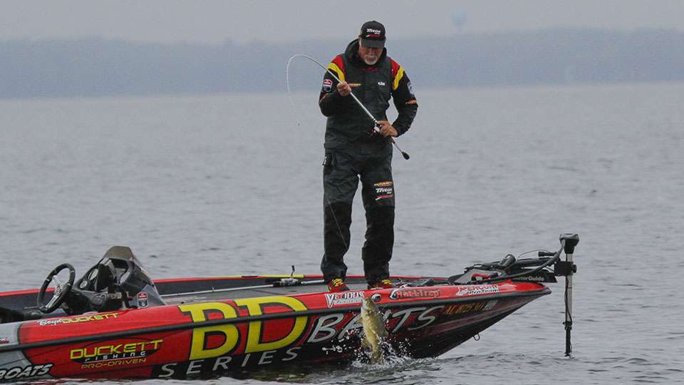 Another meaty smallmouth entered Duckett's boat. There are so many solid smallmouth in Mille Lacs Lake.