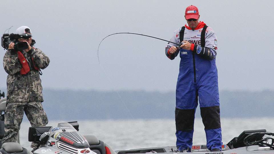 As fast as he could get in there he would get bit.