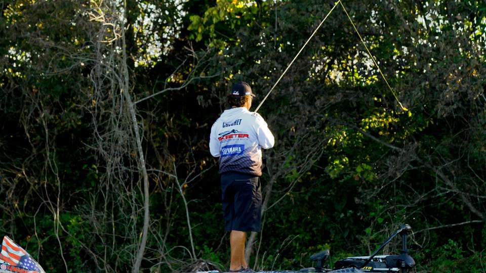 A considerable percentage of the angler's in the field is from the State of Louisiana. Not only is this Central Open being contested in their home state, but the last tournament of the year will be held south of here on the Atchafalaya Basin in Morgan City, LA.