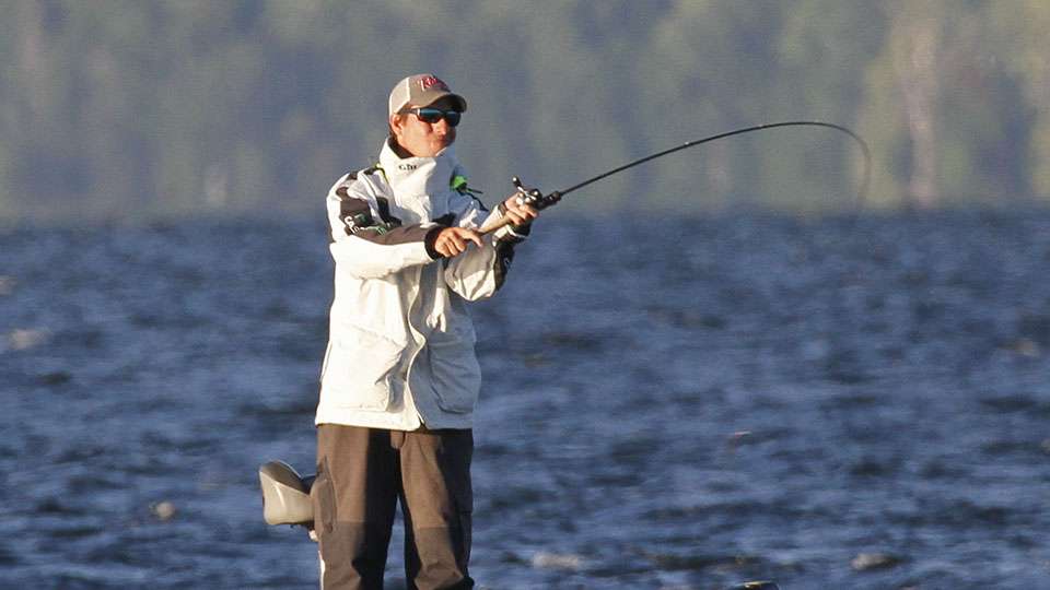 He had a great finish at this very lake a few months ago in another pro event so he was on the short list to do well. 