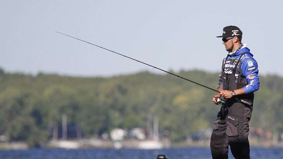 Australian angler Carl Jocumsen was picking apart every rock with a spinning rod.