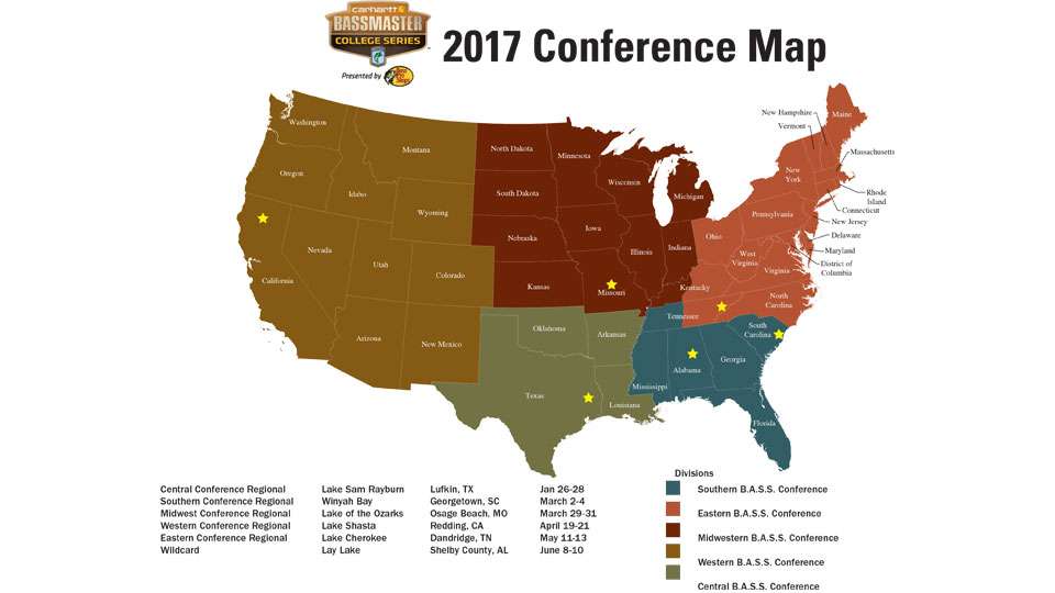 These are the events for this year, with the College Bracket and National Championship dates and locations to be announced later. 